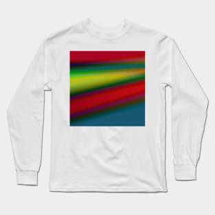 RED BLUE GREEN TEXTURE ART Long Sleeve T-Shirt